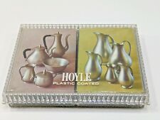 VINTAGE KENT PLAYING CARDS HOYLE DOUBLE DECK  PEWTER TEA AND WATER picture