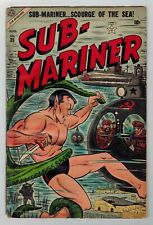 SUB-MARINER #  35 - (MARVEL 1954) - 1st APP. BYRRAH - HUMAN TORCH - GD+ 2.5 picture