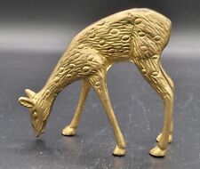 Deer. Roe Deer. Solid Brass. Collectible. Statuette Figurine. 4