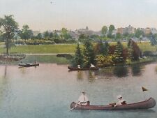 C 1908 People Canoeing On The Lake Branch Brook Park Newark NJ DB Postcard picture