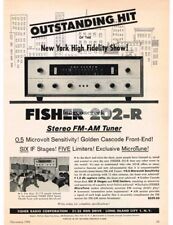 1960 Fisher 202-R Stereo Hi-Fi FM Tuner Vintage Print Ad  picture