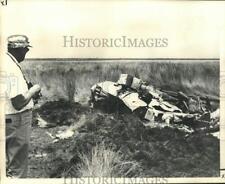 1972 Press Photo Helicopter crash site in Terrebonne Parish. - noc21161 picture