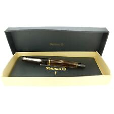 C1997 PELIKAN SPECIAL EDITION M250 TORTOISE BROWN STRIPED FOUNTAIN PEN MINT picture