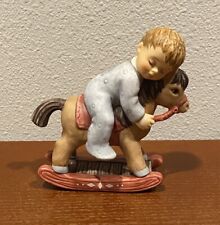 Goebel Hummel Figure Baby Boy With Horse Rocked To Sleep BH 284 2004 picture