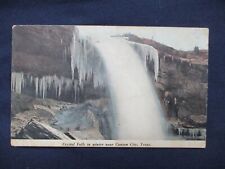 1909 Canyon City Texas Crystal Falls in Winter Postcard picture