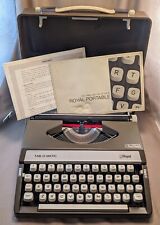 ROYAL Tab-O-Matic Portable Manual Typewriter w/ Case User Manual VTG ULTRA RARE picture