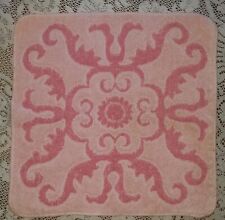 Vintage Mod PINK SCULPTED Washcloth Cotton USA picture