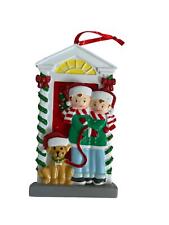 Christmas Tree Ornament - Couple with Dog picture