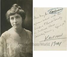Mary Ann Kaufman soprano singer antique photo picture