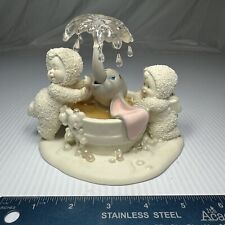 Department 56 Snowbabies “A Baby Shower” Disney Dumbo Elephant Bath Time Rare picture