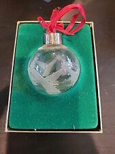 LENOX Christmas Ornament Annual 1988 Lead Crystal Glass Ball Bethlehem Star picture
