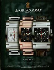 2006 de Grisogono Instrumento Chrono Rose Gold Platinum Watch Vintage Print Ad picture