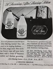 1942 Vintage Print 2 Ads Old Spice Shaving Lotion Clipper Ship Bank Montreal WW2 picture