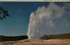 Postcard: YELLOWSTONE NATIONAL PARK OLD FAITHFUL GEYSER picture