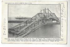 1906 Draw-Span of the Bridge Between Duluth, Minn. & Superior, Wis. Wrecked picture