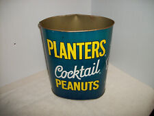 Mr.Planters Peanuts Cocktail Metal Trash Can picture
