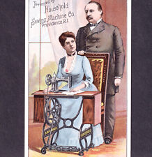 1st Lady Mrs Pres Grover Cleveland Francis Folsom Household Sewing Machine Card picture