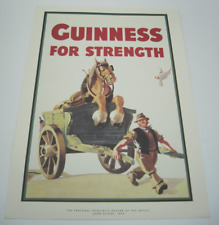 1990's Era Guinness Beer Advertising Poster Guinness For Strength Gilroy 1949 picture