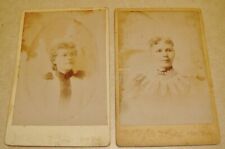 1880’s Prof. Ehrlich Art Studio New York   2  Photograph Pictures Ivory Finish picture
