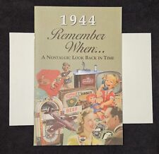 NEW 1944 Remember When... A Nostalgic Look Back In Time Booklet And Envelope picture