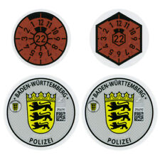 Stuttgart / Baden-Württemberg Police Germany License Plate Complete Sticker Set picture