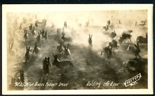RPPC 1935 Western Kansas Prairie Dust Bowl Cloud Potter No. D Historic Photo picture
