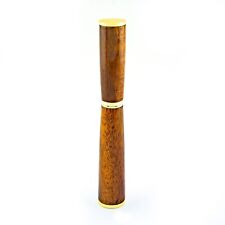 Artisan Handcrafted Panache Rollerball Pen Curly Koa Wood Gold Accents picture