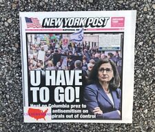 NEW YORK POST - TUESDAY APRIL 23, 2024 (COLUMBIA UNIVERSITY PRESIDENT HEAT) picture