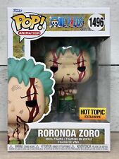 NEW FUNKO POP RORONOA ZORO #1496 HOT TOPIC EXCLUSIVE ONE PIECE *SHIPS NOW* picture