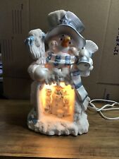 Atlantic Mold Frosty Snowman Light Lit Christmas Lamp Buy it Now MAKE OFFER picture
