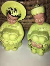 Pair of 1930s Asian Chalkware Figurines picture