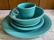 Vintage Homer Laughlin Fiesta Turquoise 5 Piece Place Setting picture