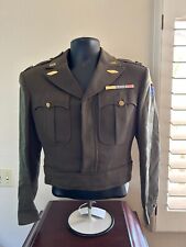 WW2 Era US Army Tank Captains Tunic/Uniform With Bullion Collar Devices picture