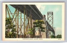 Windsor-Ontario, Ambassador Bridge, Antique, Vintage Souvenir Postcard picture