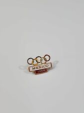1968 Mexico Olympic Summer Games Souvenir Pin 5 Rings Vintage RARE picture