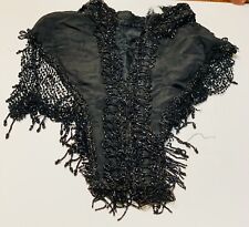 ANTIQUE Victorian Beaded Piece of  Clothing / Black ~ Arts & Crafts/for Projects picture