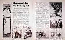 1957 Providence Rhode Island Motorcyclist Walt Brown - 3-Page Vintage Article picture