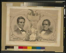 President Abraham Lincoln of Illinois. For Vice President Hannibal Hamlin picture
