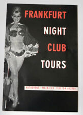 FRANKFURT Night Clubs Tours vintage brochure picture