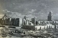 1882 Africa Tunisia Tunis and Its Bey Mohammed El Saddock Mosque of Kairwan picture
