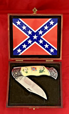 Collectible Civil War Confederate Generals Pocket Knife in wooden case picture