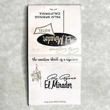 Vintage Matchbook Ray Ryan’s El Mirador Hotel Palm Springs California Matches picture