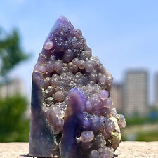 53G Natural purple grape agate chalcedony crystal mineral sample picture