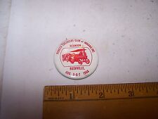 1966 PIONEER ENGINEERS CLUB of INDIANA Steam Engine Pinback Pin RUSHVILLE picture