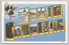 South Carolina, Large Letter Greetings, Vintage Postcard picture