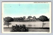 Pekin IL-Illinois, Mineral Spring Park, Antique Vintage c1930 Souvenir Postcard picture