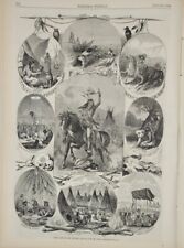 Harper's Weekly 6/20/1868  The Plains Indian's Life / A peddler's wagon picture