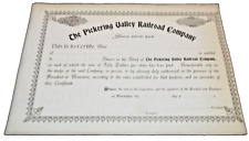 1905 PICKERING VALLEY RAILROAD READING COMPANY UNISSUED STOCK CERTIFICATE picture