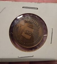 Vintage Continental Airlines Coin Medallion 48th State 1912 Arizona Rare picture