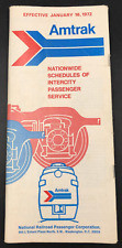 1972 Amtrak National Schedules Intercity Passenger Service Timetable Railroad picture